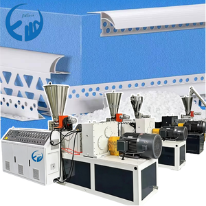 Machine <span class=keywords><strong>de</strong></span> fabrication <span class=keywords><strong>de</strong></span> profilés d'angle en PVC plastique, ligne d'extrusion d'angle en PVC avec maille, machine <span class=keywords><strong>à</strong></span> coins en PVC - Product Image 1