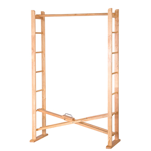 Carril de madera ropa <span class=keywords><strong>2</strong></span> en 1 de prendas de vestir rack tela de soporte - Product Image 2