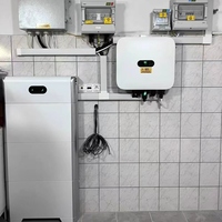 Kit complet de système solaire domestique, plus de 50 kW, batterie solaire hybride avec LiFePO4, stockage d'énergie empilable IP65, 10 kWh-40 kWh
