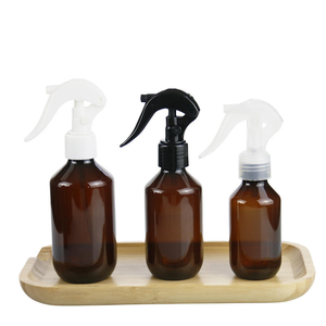 100ml 200ml 300ml 500ml Amber Cosmetic Air Freshener Hair Shampoo <b>Plastic</b> Perfume Bottle with Trigger Spray Pump - Product Image 3