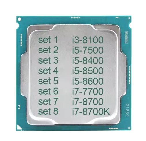 Factory Price Cpus Core I3-8100 I5-7500 I5-8400 I5- 8500 I5-8600 I7-7700 I7-8700 I7-8700k Six Core Cpu Lga1151 Ready Stock