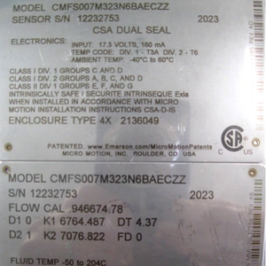 Débitmètre Coriolis CMFS007M haute précision pour petits débits de gaz - Product Image 4