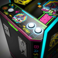 Machine de jeu de basket-ball d'arcade commerciale à monnayeur, jeu sportif d'intérieur avec écran de 52 pouces et distributeur de tickets
