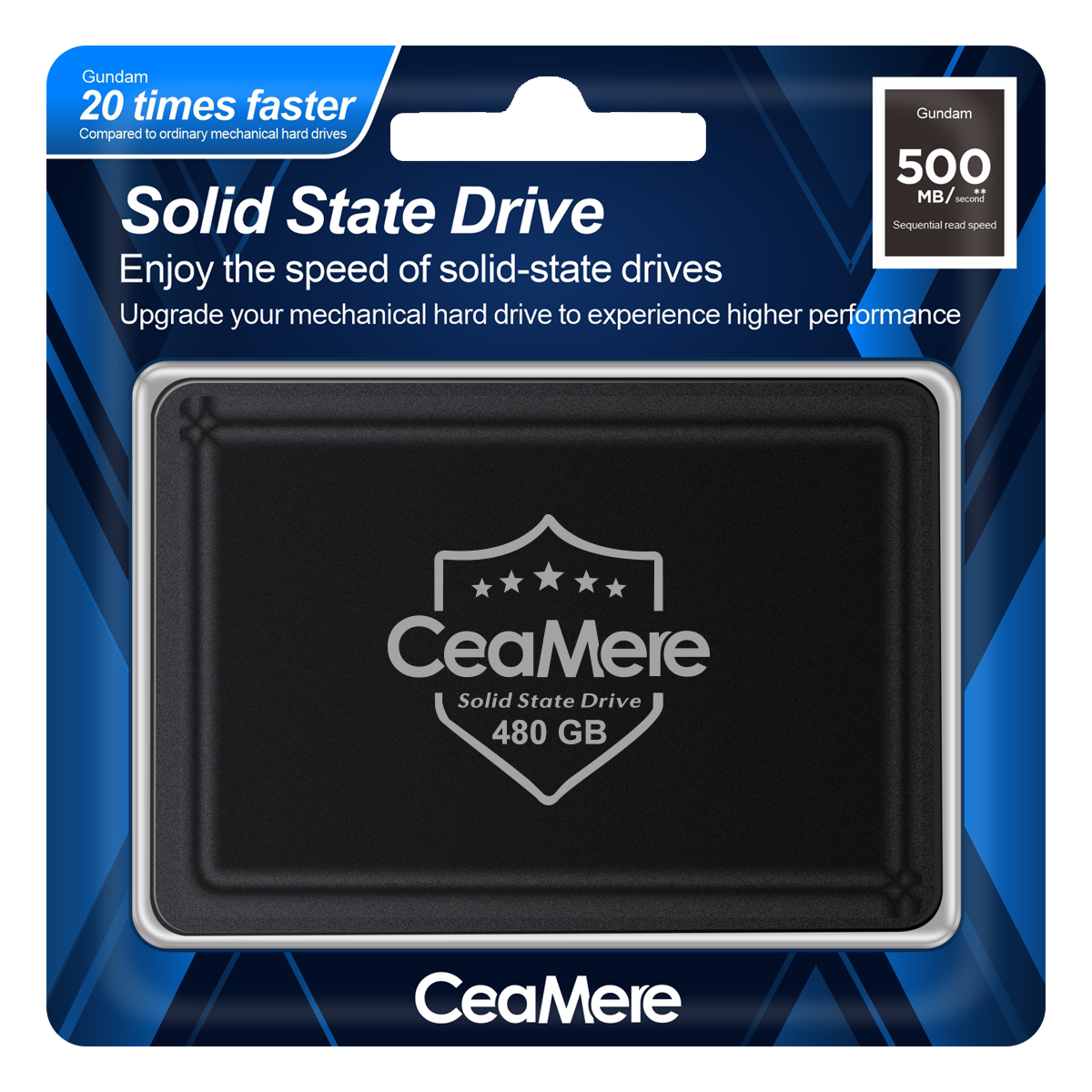 Ceamere 1TB SSD for Laptop & Desktop - SATA 3.0, 401-500MB/S Write