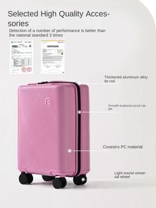 מזוודת טרולי קטנה וקלת משקל לילדים, 14 אינץ', מחומר PC, במגוון צבעים עם מנעול TSA - Product Image 2