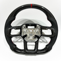 Le dernier volant sport en fibre de carbone noir pour Ford Mustang, cuir perforé pour Ford Mustang 2024 2025, nouveauté