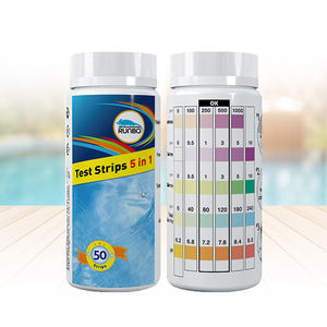 Enkele Blister Gemakkelijk Af Te Lezen Gemakkelijk Te Gebruiken 5-weg Zwembad Teststrip Zwembadwater <span class=keywords><strong>Test</strong></span> Waterkwaliteit Testkits - Product Image 4