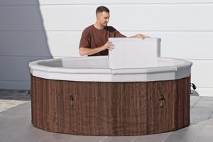 2025 NOUVELLE ARRIVÉE Bestway 6001W Extérieur PVC <span class=keywords><strong>Gonflable</strong></span> 1.90m X 70cm Rond Rouge Profond Toronto Mousse Vague <span class=keywords><strong>SPA</strong></span> BAIGNOIRE CHAUDE - Product Image 3