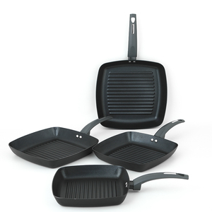 Plancha Cuadrada de Alta Calidad para Cocina de Gas, de Aluminio, Negra, Antiadherente, para Asar <span class=keywords><strong>y</strong></span> Freír Carnes - Product Image 4