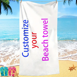 Serviette de plage personnalisée en microfibre sublimation numérique Logo imprimé Promotion du sport Serviette de plage douce personnalisée sur la plage - Product Image 3
