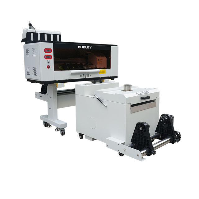Audley 12" 30cm Digital DTF Printer Install I3200-A1 or XP600 or I1600-A1 Print Head for T-shirt with Shaker Powder Machine Oven