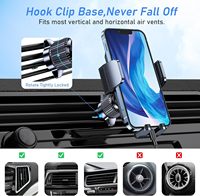 Soporte para Teléfono de Coche para Rejilla de Ventilación, Clip Metálico con Giro 360°, Pedido al por Mayor °   Rotación, Liberación con un Botón, Logotipo Personalizado para Todos los Teléfonos Inteligentes