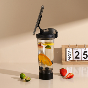 New Arrival Never Fall <strong>Drinking</strong> Bottle Plastic Tritan Sports Water Bottle with Phone Holder for Gym - Product Image 2