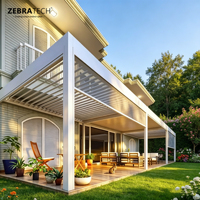 Pergola à lames orientables en aluminium thermolaqué haute durabilité avec design écologique pour espaces de loisirs extérieurs inspirés de la nature