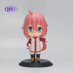 YMJ 4 pièces Nouvelles figurines d'action en PVC de 10 cm de l'anime <span class=keywords><strong>Yuru</strong></span> Camp, modèles de collection de figurines de Rin Shima et Kagamihara Nadeshiko, artisanat en plastique - Product Image 5