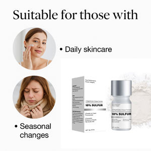 10% bubuk belerang-to-Cream konsentrat anti-keriput pemutih jerawat Spot perawatan breakout kemerahan Pengontrol Minyak tak terlihat Normal - Product Image 4