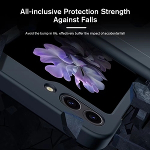 Funda para <span class=keywords><strong>Samsung</strong></span> <span class=keywords><strong>Galaxy</strong></span> <span class=keywords><strong>Z</strong></span> <span class=keywords><strong>Flip</strong></span> 6 <span class=keywords><strong>5</strong></span> 4 3 Flip5 5G <span class=keywords><strong>2023</strong></span> con Protección de Bisagra, Funda Protectora Delgada de Plástico Duro - Product Image 4