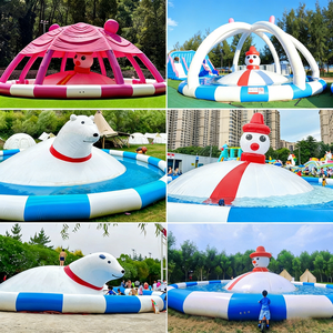 <span class=keywords><strong>Piscine</strong></span> gonflable commerciale sur le thème de l'ours des neiges, équipement de jeux aquatiques pour enfants, <span class=keywords><strong>parc</strong></span> d'attractions intérieur/extérieur, matériau PVC - Product Image 4