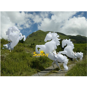 Cavallo gonfiabile su misura del LED per il cavallo gonfiabile di illuminazione principale bianco di parata per la prestazione di carnevale - Product Image 2