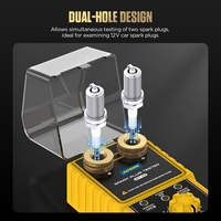 AUTOOL SPT105 Analyseur de bougies d'allumage automobile à double prise, testeur de bougies d'allumage réglable pour voiture