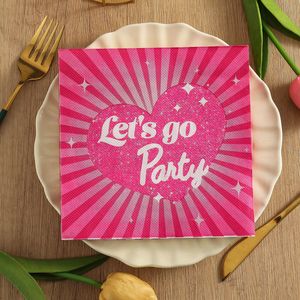 Printed Themed Party Paper Napkins 330mm 20 Sheets Per Pack Disposable With Custom Logo Design For Celebration Events - Product Image 3