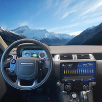 Land Rover Discovery Unit kepala Stereo mobil, pemutar DVD Mobil layar Android dan Panel AC 4 2009-2016