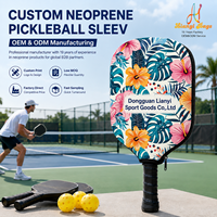 Housse de pickleball personnalisée avec poche dissimulée, étui en néoprène pour raquette, pour le rangement de balles, clés et accessoires, avec support pour échantillon