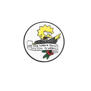 Gran oferta, insignia de Metal de Simpsons, diseño divertido, esmalte de Anime de dibujos animados para Pin de solapa para decoración de mochila escolar, regalo de joyería para láser - Product Image 3