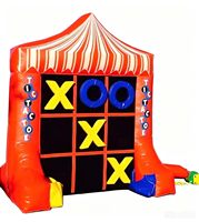 Jeu de Tic Tac Toe gonflable 4 points et jeux de sport de carnaval Tic Tac Toe gonflables