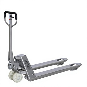 รถยกพาเลทแบบแมนนวล รุ่นใหม่ CE 2500 กก. ซีรีส์ <span class=keywords><strong>BF</strong></span>-SS โครงสร้างเหล็กทั้งหมด <span class=keywords><strong>ยาง</strong></span>โพลียูรีเทน ยกสูง 195 มม. ใช้งานได้ทั้งในร่มและนอกอาคาร สำหรับส่งออก - Product Image 1