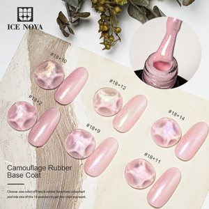 ICE NOVA Camouflage Caoutchouc Base Coat Glitter Manucures Françaises <span class=keywords><strong>Facile</strong></span> à Appliquer Enlever Forte Viscosité Densité Épaisse Forte Mise En Forme - Product Image 4