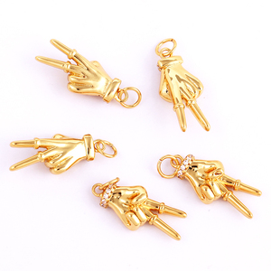 Amuleto de Mano con Ojo Turco de Buda, Chapado en Oro Real de 18K, Colgante para Collar y Pulsera, para Suministros de Joyería Artesanal <span class=keywords><strong>L14</strong></span> - Product Image 5