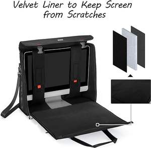 Free Sample Tower Carrying Strap with Handle, Desktop Carrying Case with Pockets for Keyboard, Cable and <b>Computer</b> <b>Accessories</b> - Product Image 3