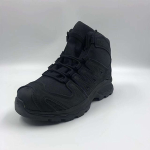 DF026 Outdoor Training Men Tactical <b>Hiking</b> <b>Boots</b> High Top Lace up Waterproof All Seasons Olive Green Plastic - Product Image 2
