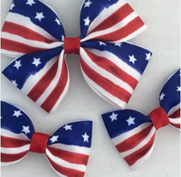 Pince à cheveux en ruban tissé avec motif drapeau d'Haïti, design personnalisé pour le jour du match de football 2026, idéale pour les festivals et les fêtes
