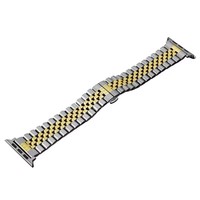 Bracelet de remplacement en acier inoxydable pour Apple Watch Series 7 41mm 45mm, bracelet en métal de luxe pour Apple Watch 44 41 42 38
