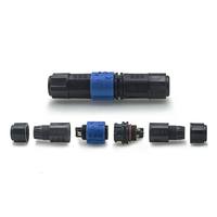 Adaptateur de lampe extérieure étanche IP68 avec verrouillage automatique M16 M20 M25, contact en cuivre droit 2 broches 3 broches pour connexions de câbles d'alimentation
