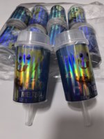 Pot en plastique PET refermable personnalisé de 3,5 g avec couvercle à vis pour gâteaux, biscuits, bonbons, collations, desserts