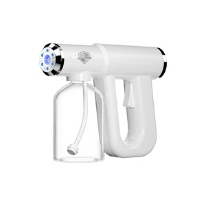 Pistola de Pulverización Nano Portátil de Material ABS con Luz Azul para Desinfección, Atomizador Recargable de Mano para Uso en el Hogar y la Oficina - Product Image 1
