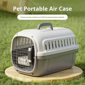 Cage <span class=keywords><strong>de</strong></span> <span class=keywords><strong>transport</strong></span> pour animaux <span class=keywords><strong>de</strong></span> compagnie, approuvée par les compagnies aériennes, écologique, portable, 51*35*31cm, <span class=keywords><strong>en</strong></span> PP et acier inoxydable, pour chat et <span class=keywords><strong>chien</strong></span> - Product Image 6