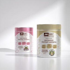 Customizable 360ml 500ml Aluminum Jar <b>for</b> Probiotic Capsule High-End Health Care Packaging - Product Image 3