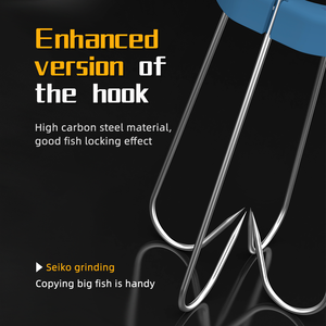 Hameçon de pêche en acier à haute teneur en carbone, utilisation à une main, pour la capture de gros poissons - Product Image 6