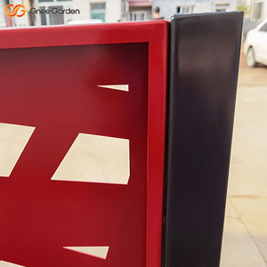 Outdoor Red Laser Cut Eco-Friendly Durable <b>Privacy</b> Garden <b>Screen</b> Portable Corten Steel Safety Fencing Yard <b>Fence</b> Panel - Product Image 6