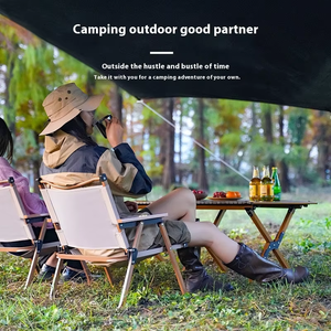Chaise pliante d'extérieur confortable à livraison rapide pour la plage et le camping, style design moderne, mobilier pliable en fer et métal pour le voyage - Product Image 6