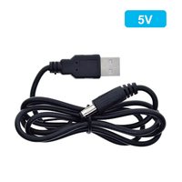 Câble de suralimentation USB DC vers DC 5V/9V/12V Module de suralimentation de batterie externe Interface DC 5.5 * 2.1MM