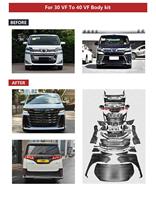 Kit de modification de pare-chocs à visser de haute qualité, garantie 1 an pour Vellfire 15-20y 40S 2023y+ Kit carrosserie style M, ancien et nouveau modèle
