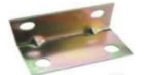 Support en métal en zinc Joint de renfort d'angle en métal en acier Support à angle droit en métal enduit de zinc "L" Supports d'angle en métal à angle droit - Product Image 2