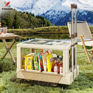 XinHang Étagère d'armoire mobile Roulettes pivotantes à 360 degrés Étagère de rangement de style chariot Murs extra-épais Armoire de rangement roulante - Product Image 4