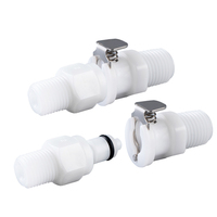 Filetage de tuyau 1/4 1/8 NPT CPC bouchon en plastique clapet anti-retour insérer connecteur à dégagement rapide coupleur de couplage pour dispositif médical liquide