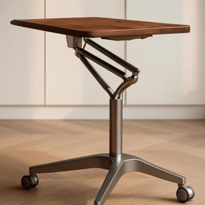 Bureau d'ordinateur à levage pneumatique haut de gamme, bureau debout, bureau d'écriture domestique, bureau de bureau, petit bureau mobile pour ordinateur portable - Product Image 5